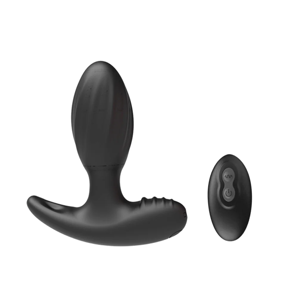 small black anal vibrators remote control dildo sex toy for women and men
