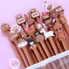 20PCS Adorable 0.5mm Black Gel Pen School Opens Season Student Office Cute Stationery