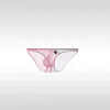 Men's Low Waist Transparent Sexy Ice Silk Seamless U-Convex Briefs