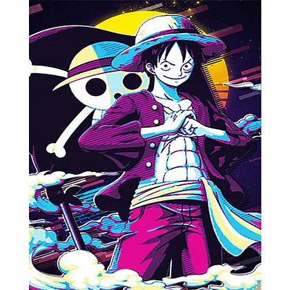 One Piece Monkey D Luffy 30*40cm(canvas) full round drill diamond painting