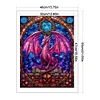 uk.everydayedeals (Limited Stock)Cross Stitch - 14ct Stamped - Peinture en verre-pt&eacute;rosaure (40*55cm)