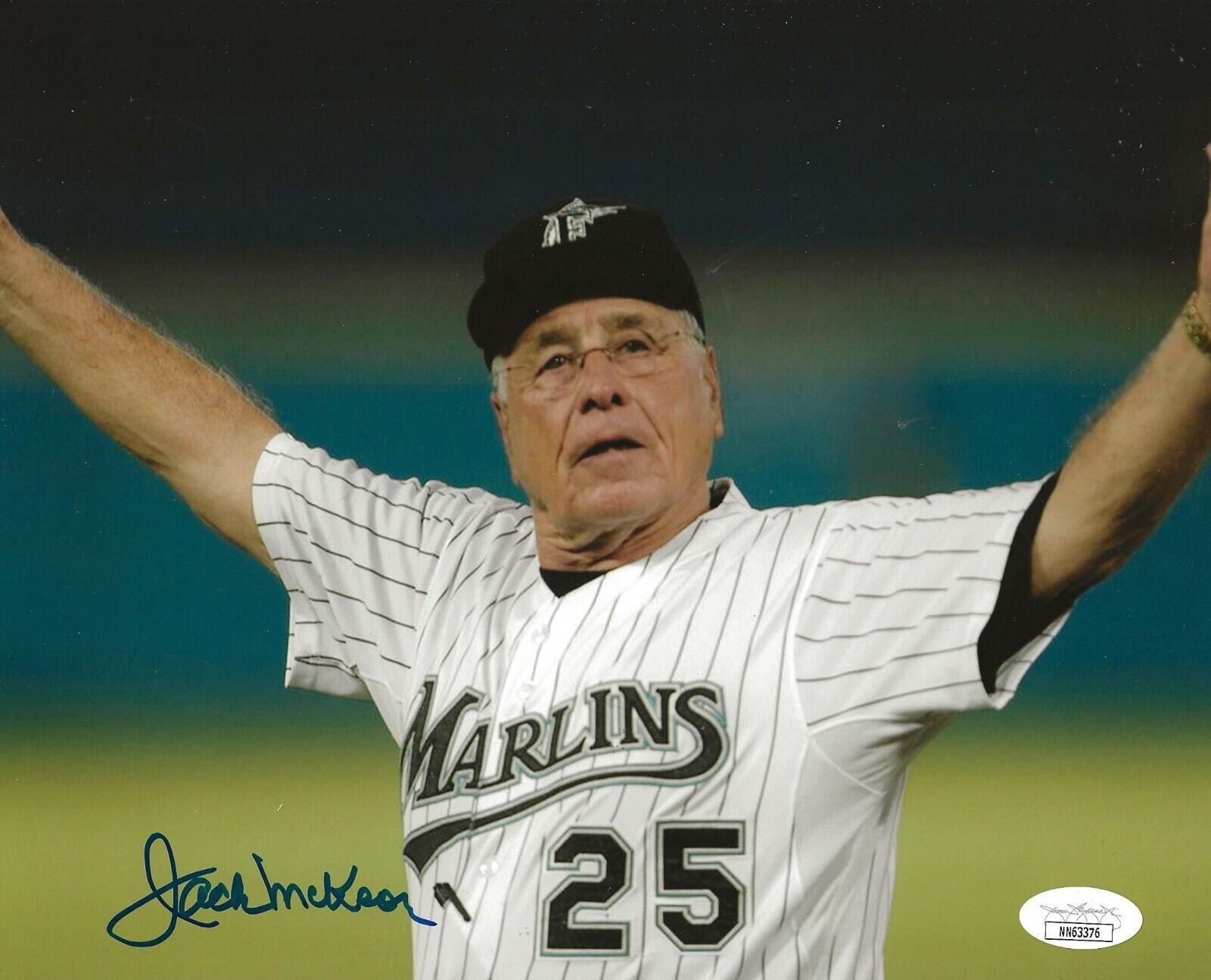 Jack McKeon signed Florida Marlins 8x10 Photo Poster painting autographed Miami 4 JSA