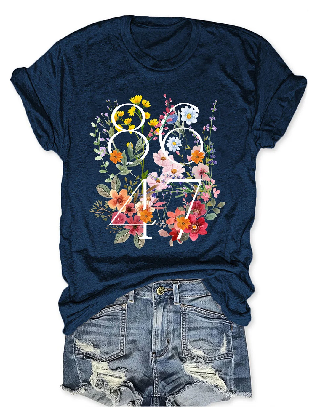 8647 Floral FDT T-shirt