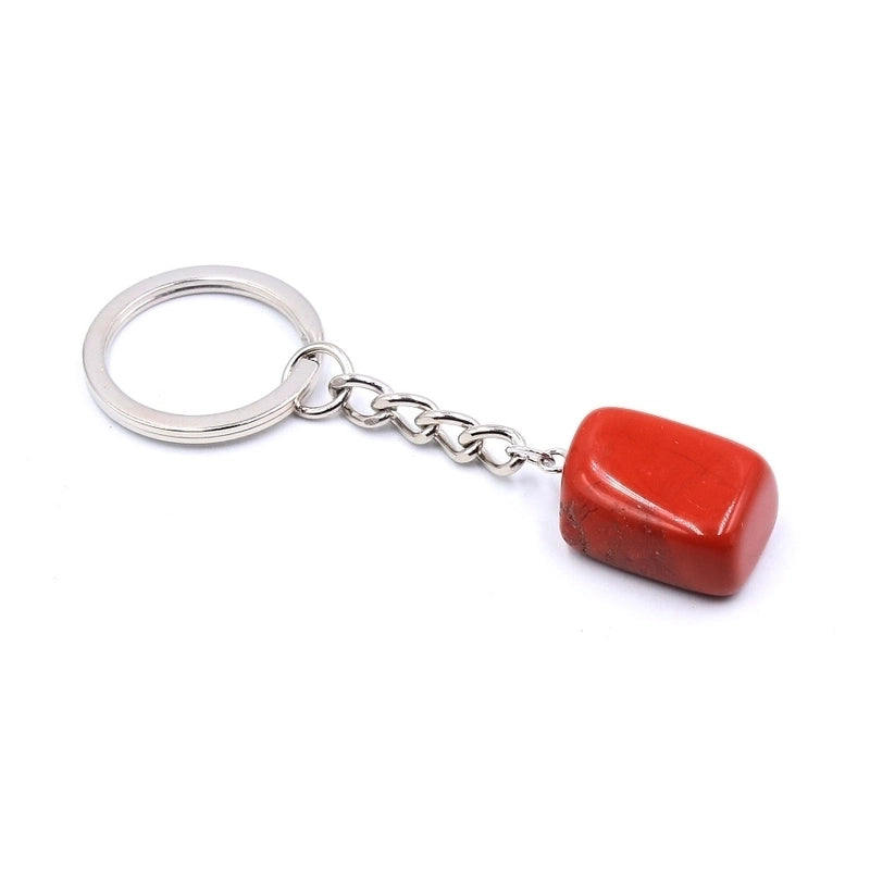 Fashion Irregular Natural Stone Keychain 1 Piece