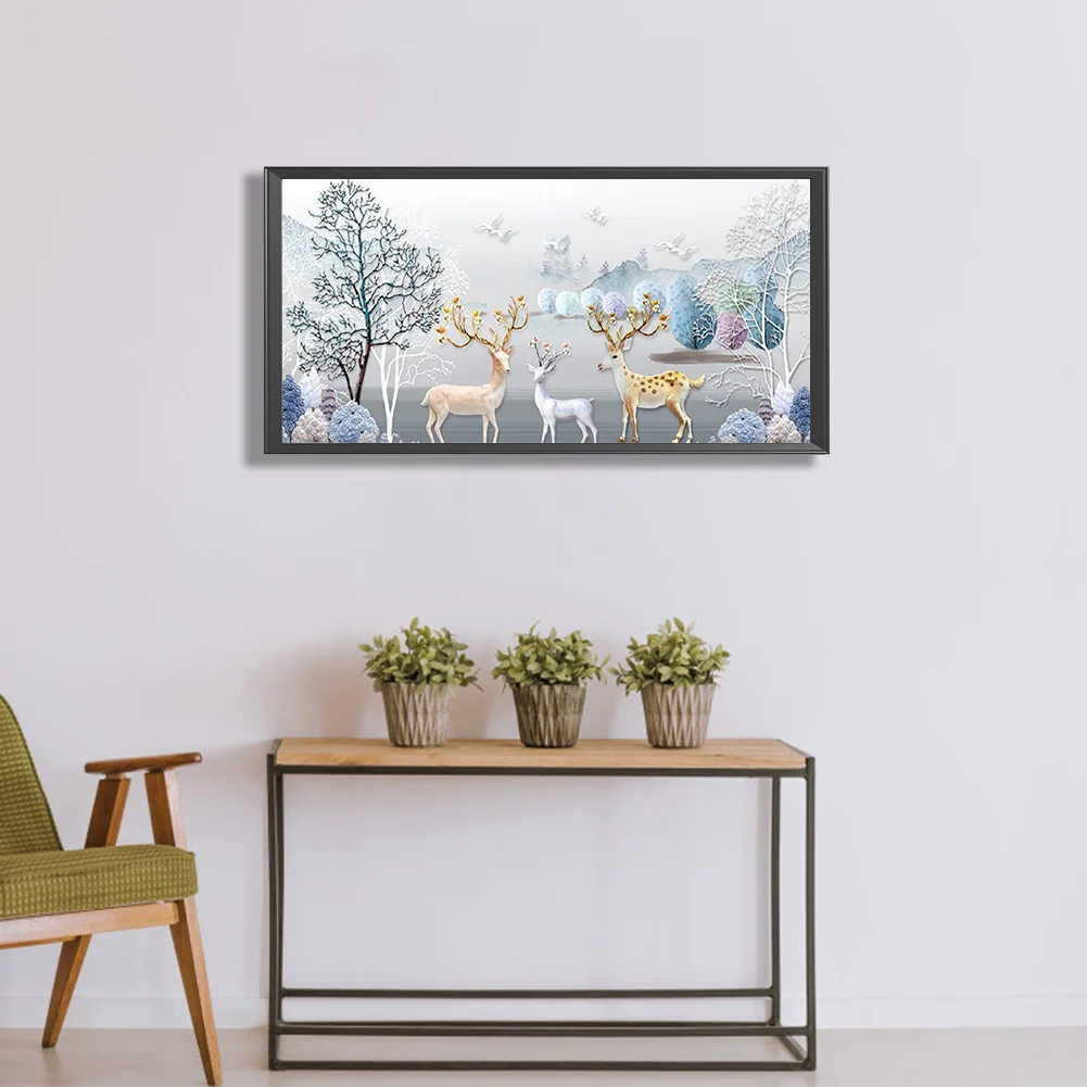 Diamond Painting - Full Round Drill - Elk(Canvas|80*40cm)
