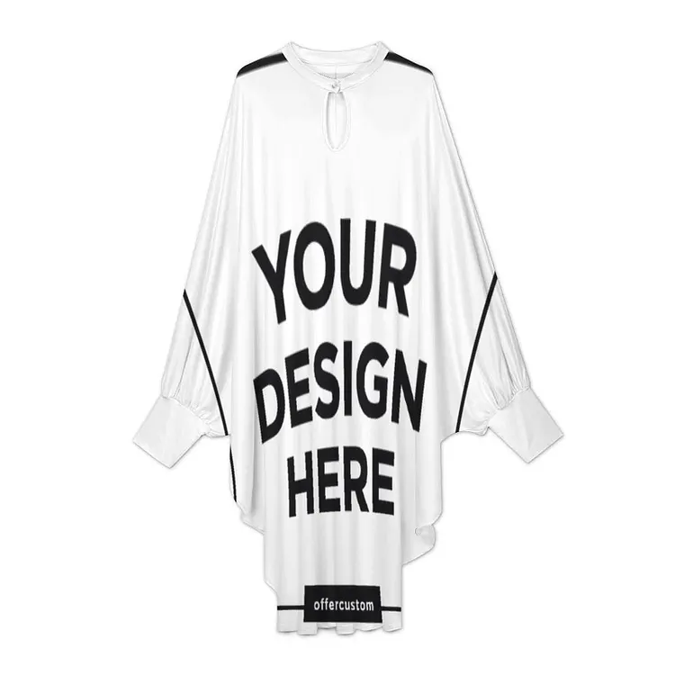 Personalized Design Bat Sleeve Dress