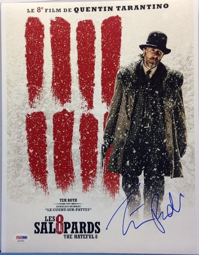 Tim Roth Signed H8ful Eight 11x14 Photo Poster painting PSA Cert# AA54383