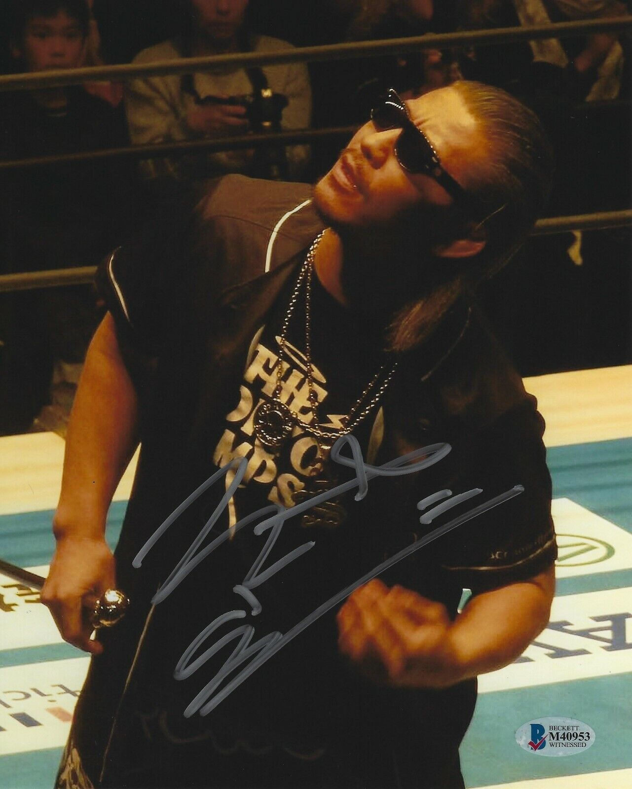 Yujiro Takahashi Signed 8x10 Photo Poster painting BAS COA New Japan Pro Wrestling Bullet Club D