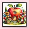 Gnome Hut-Partial 11CT Stamped Cross Stitch Bead Embroidery 36*36cm/14.17*14.17in tapestrymarket