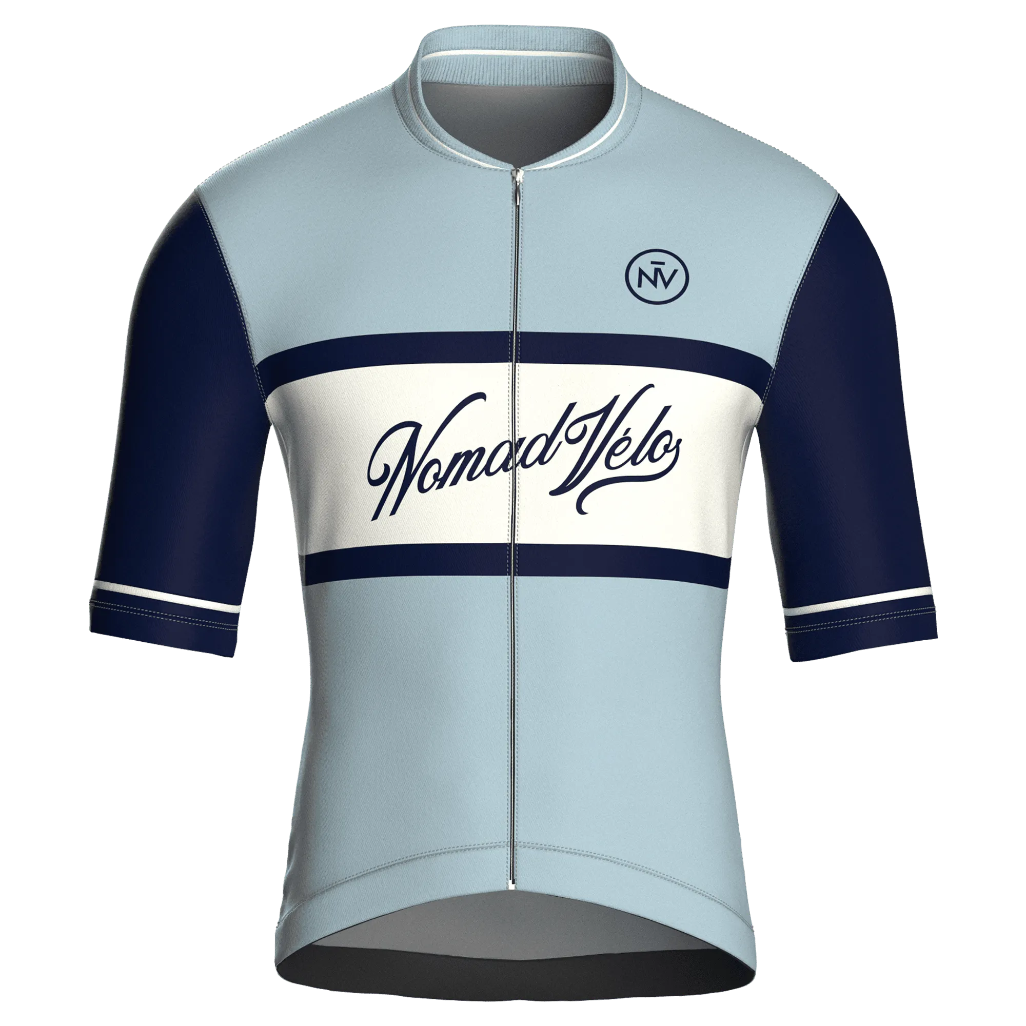 Vintage Turquoise Navy Short Sleeve Jersey