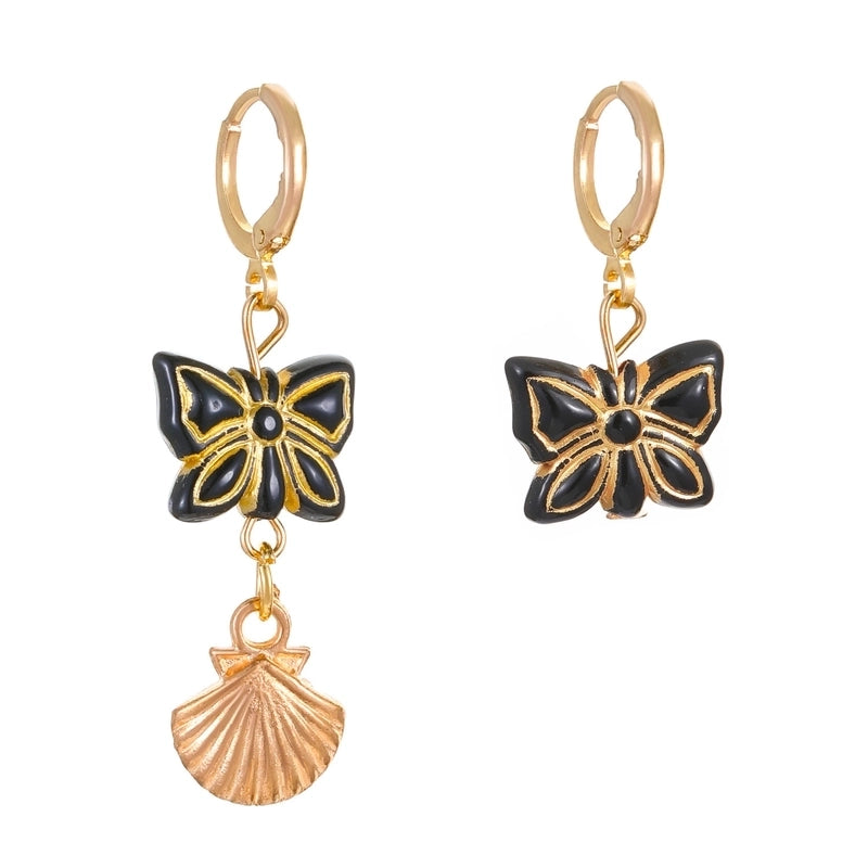 Ocean Wind Beach Holiday New Ladies Shell Starfish Alloy Pearl Jewelry Earrings Accessories Earrings Women