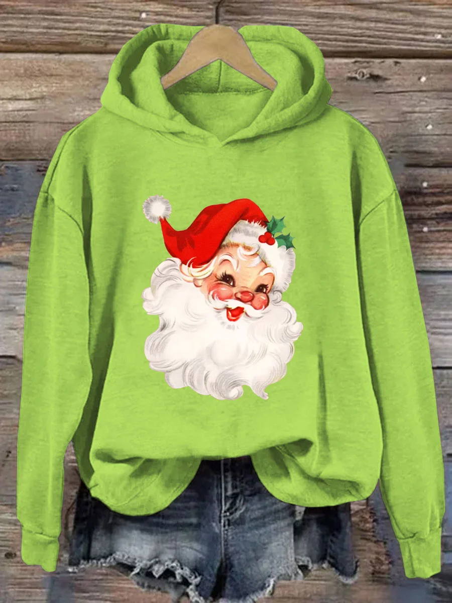 Retro Christmas Santa Hoodie