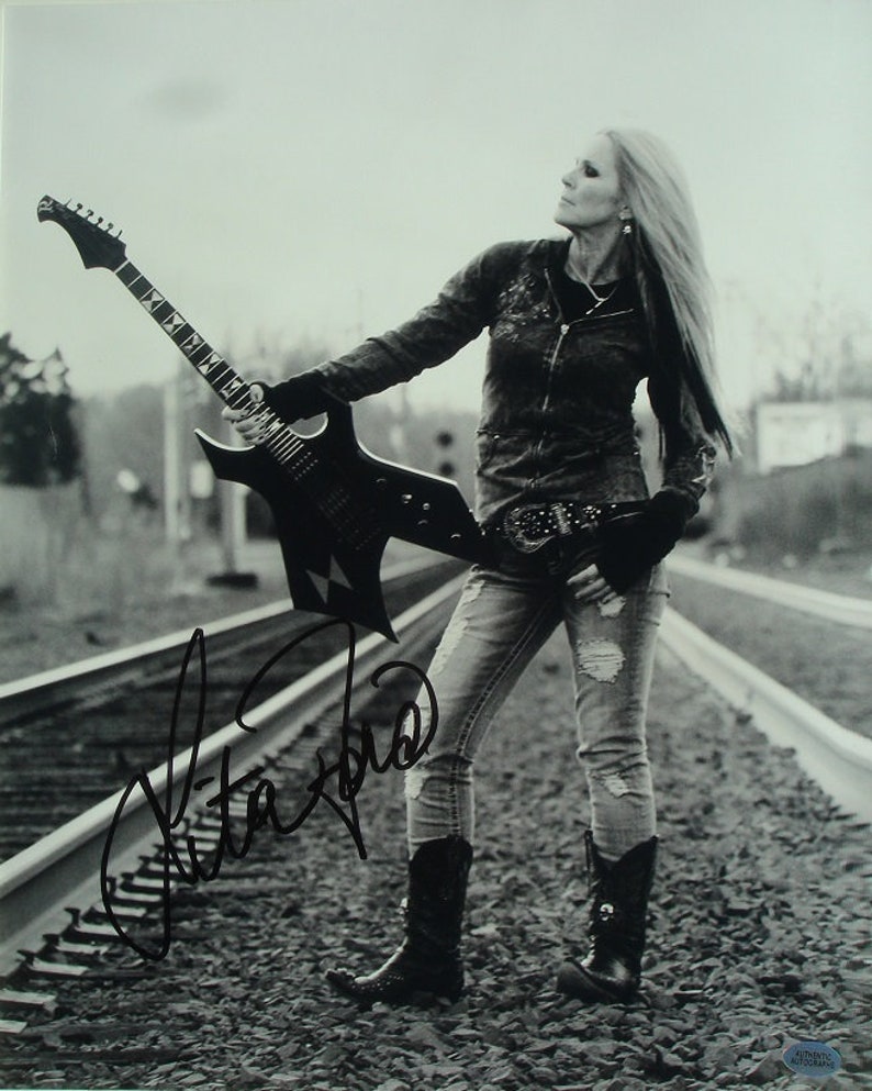 LITA FORD The RUNAWAYS Signed Photo Poster painting Close My Eyes Forever 11x 14 wcoa