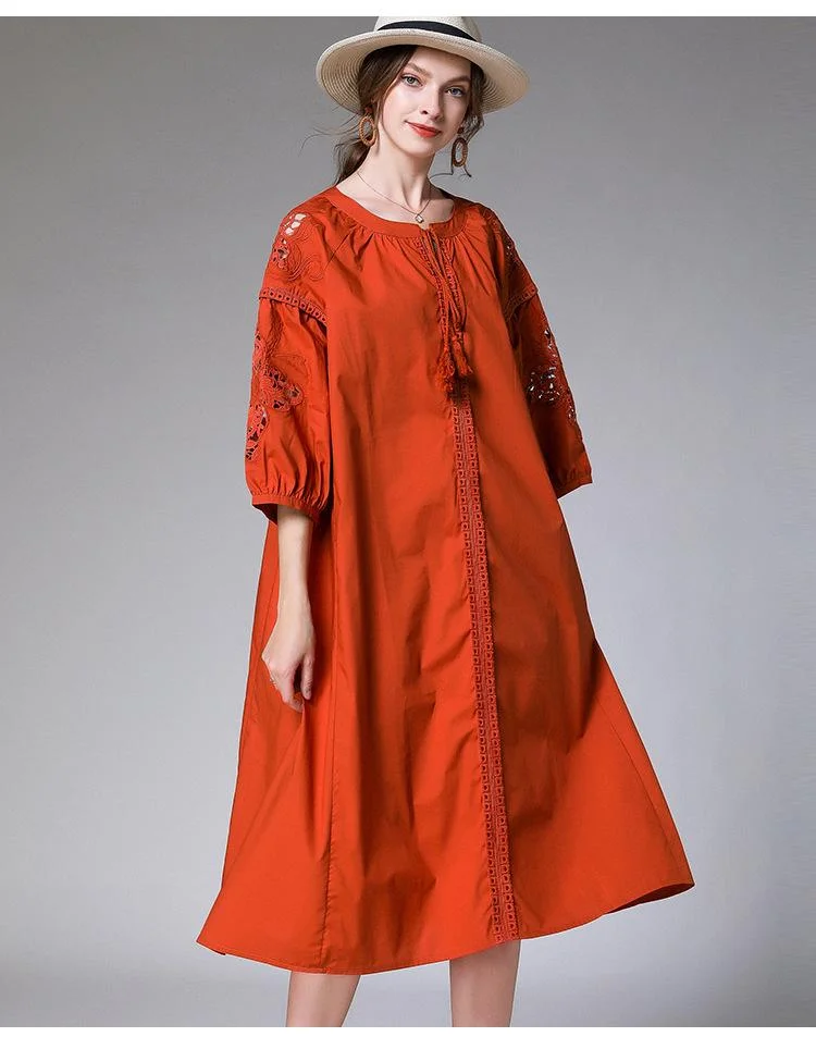 Women's new fashionable embroidered dress