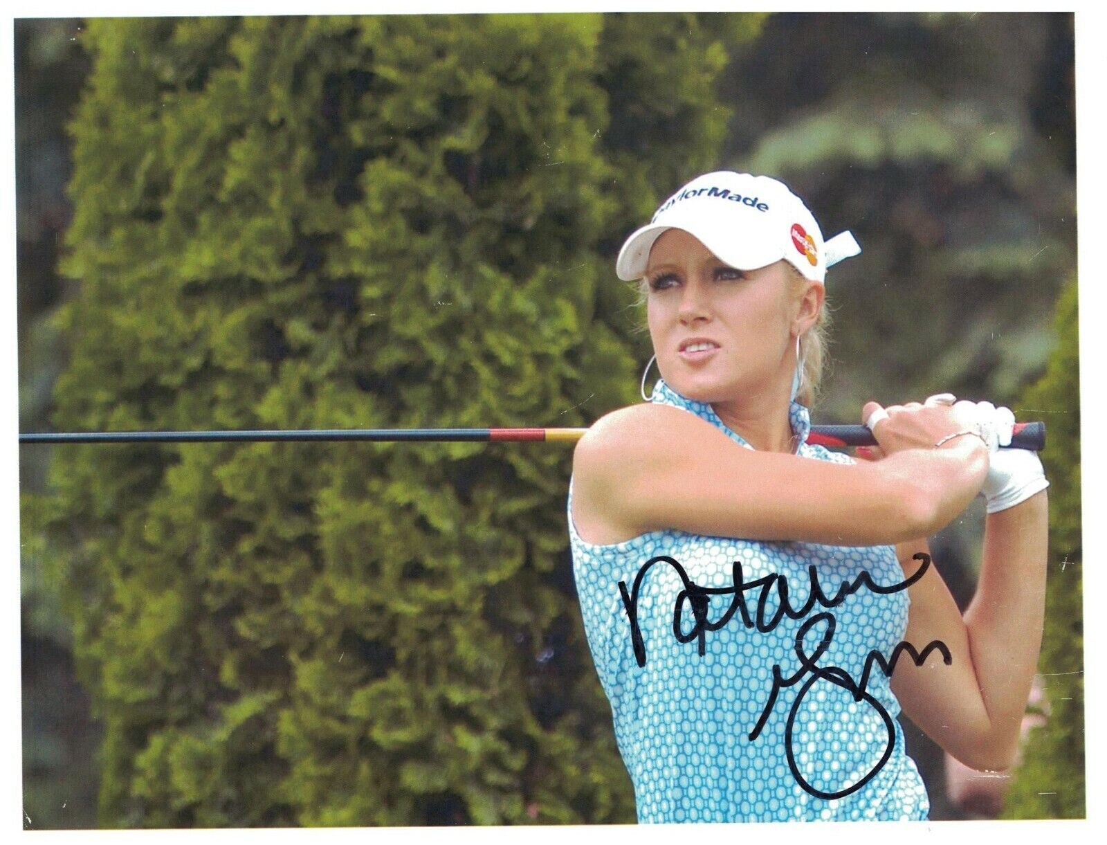 Natalie Gulbis Signed Autographed 8 1/2 x 11 Photo Poster painting Golf LPGA