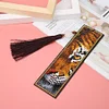 DIY Special Shaped Diamond Painting Leather Bookmark Tassel Book Marks Gift
