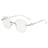WOMEN'S DIAMOND RIMLESS ANTI-BLUE LIGHT PRESBYOPIA GLASSES