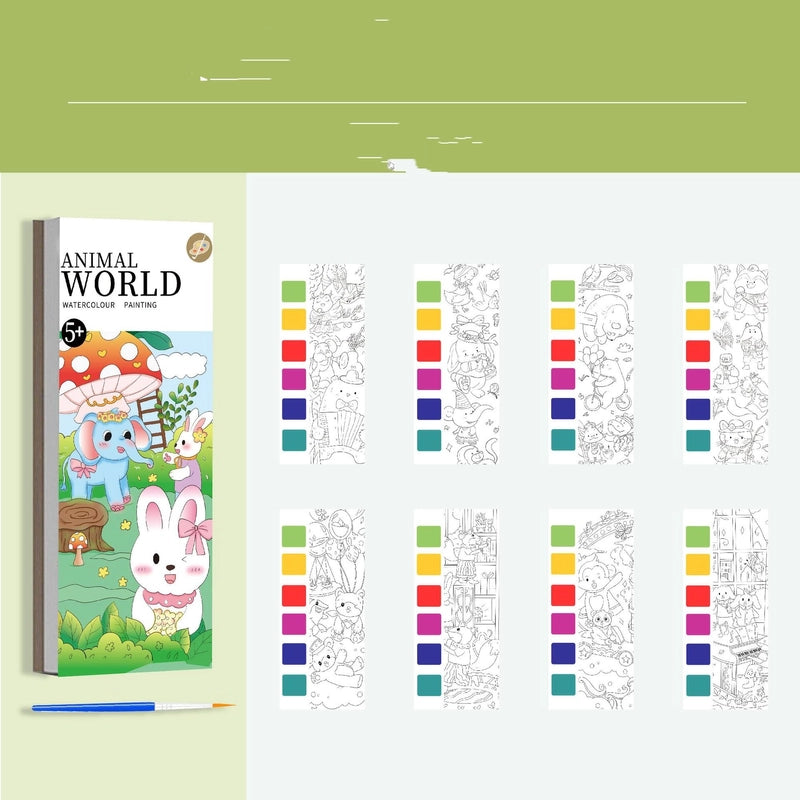 Children’s Gouache Note Picture Book With Paint And Brush Watercolor Coloring Graffiti Kindergarten Student Boys And Girls