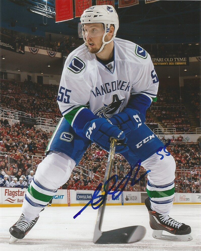 Vancouver Canucks Alex Biega Signed Autographed 8x10 Photo Poster painting COA D