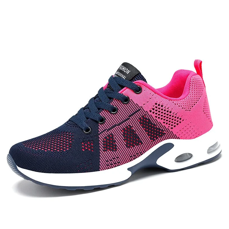 Sneakers Women Lightweight  Flats Shoes Casual Trainers  2021 fashion Lace-Up Mesh Soft Outdoor Sports Breathable Running Shoes