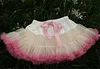 Kid Baby Girls Fluffy Chiffon Solid Colors Tutu  Dance Skirt Dress