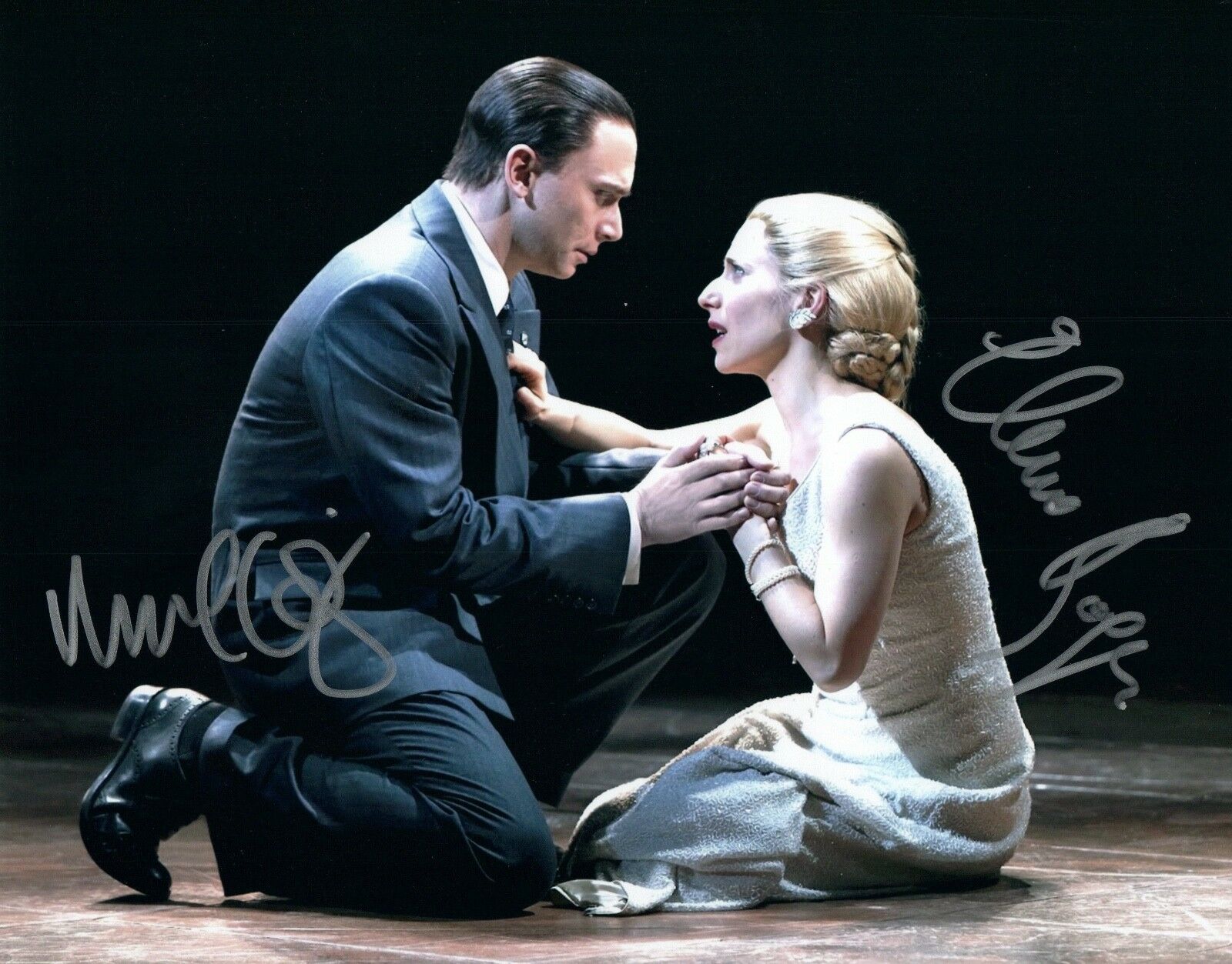 Michael Cerveris & Elena Roger Signed Autographed 8x10 Photo Poster painting EVITA COA VD