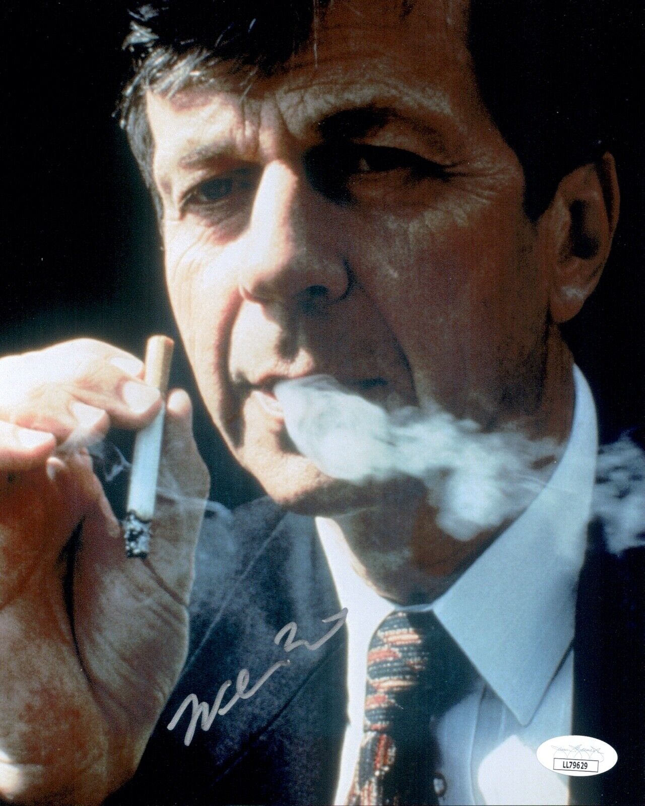 WILLIAM B DAVIS Signed X FILES 8x10 Photo Poster painting Cigarette Man Autograph JSA COA Cert