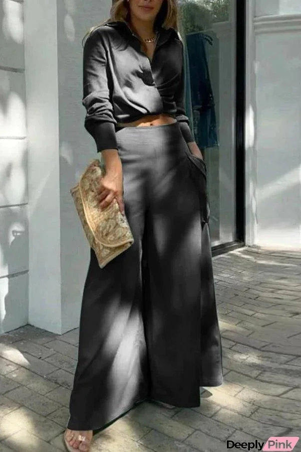 All I Ever Need Casual Blouse Two-piece Suit