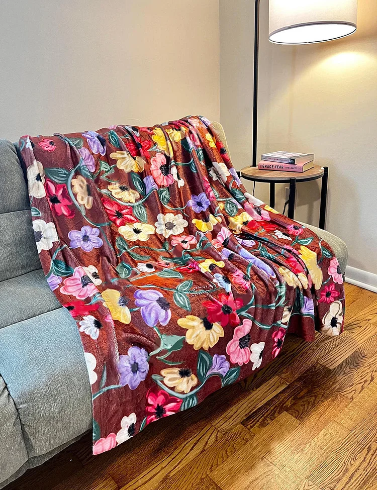 Eras Tour Piano Floral Blanket
