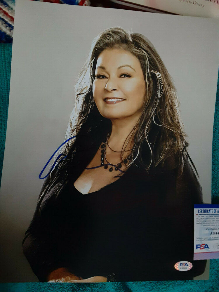 Roseanne Barr    autographed 11X14 color Photo Poster painting PSA DNA  Certified