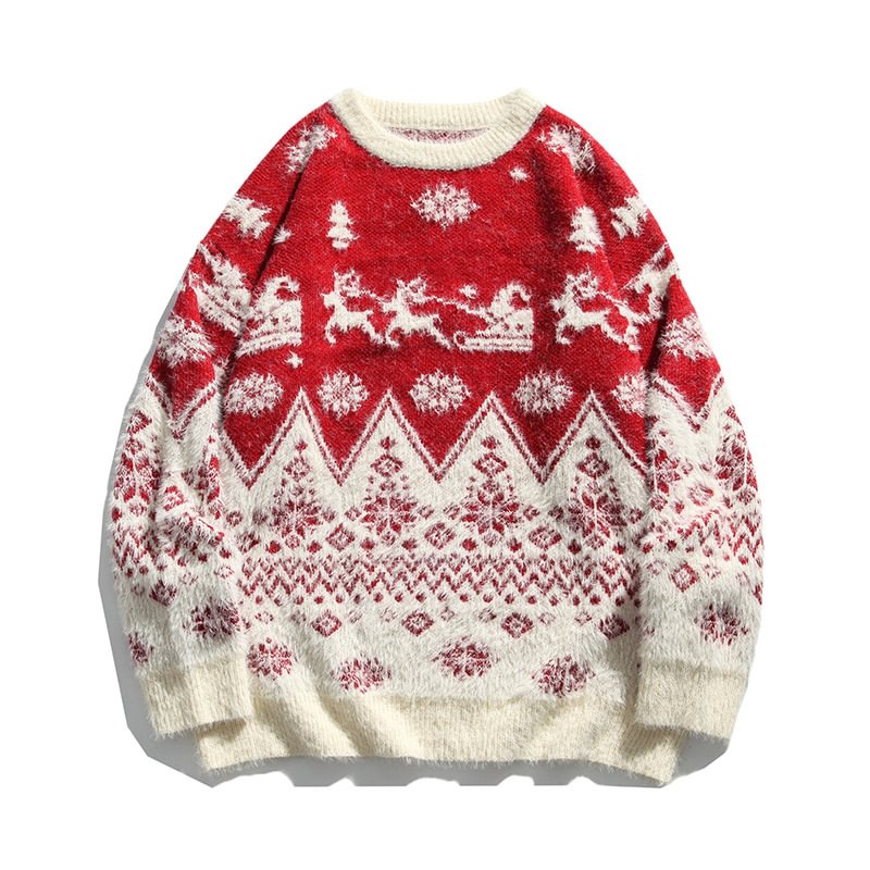 Couple Casual Knitwear Pullover Christmas Sweaters-VESSFUL