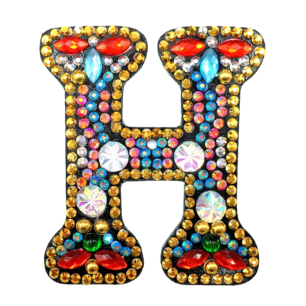 DIY Alphabet Key Chain Diamond Painting Letters Women Bag Keyring Pendant Gift(A-Z)