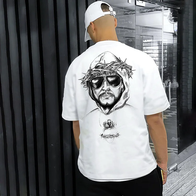 Fashion Godfather Jesus Short Sleeve T-Shirt