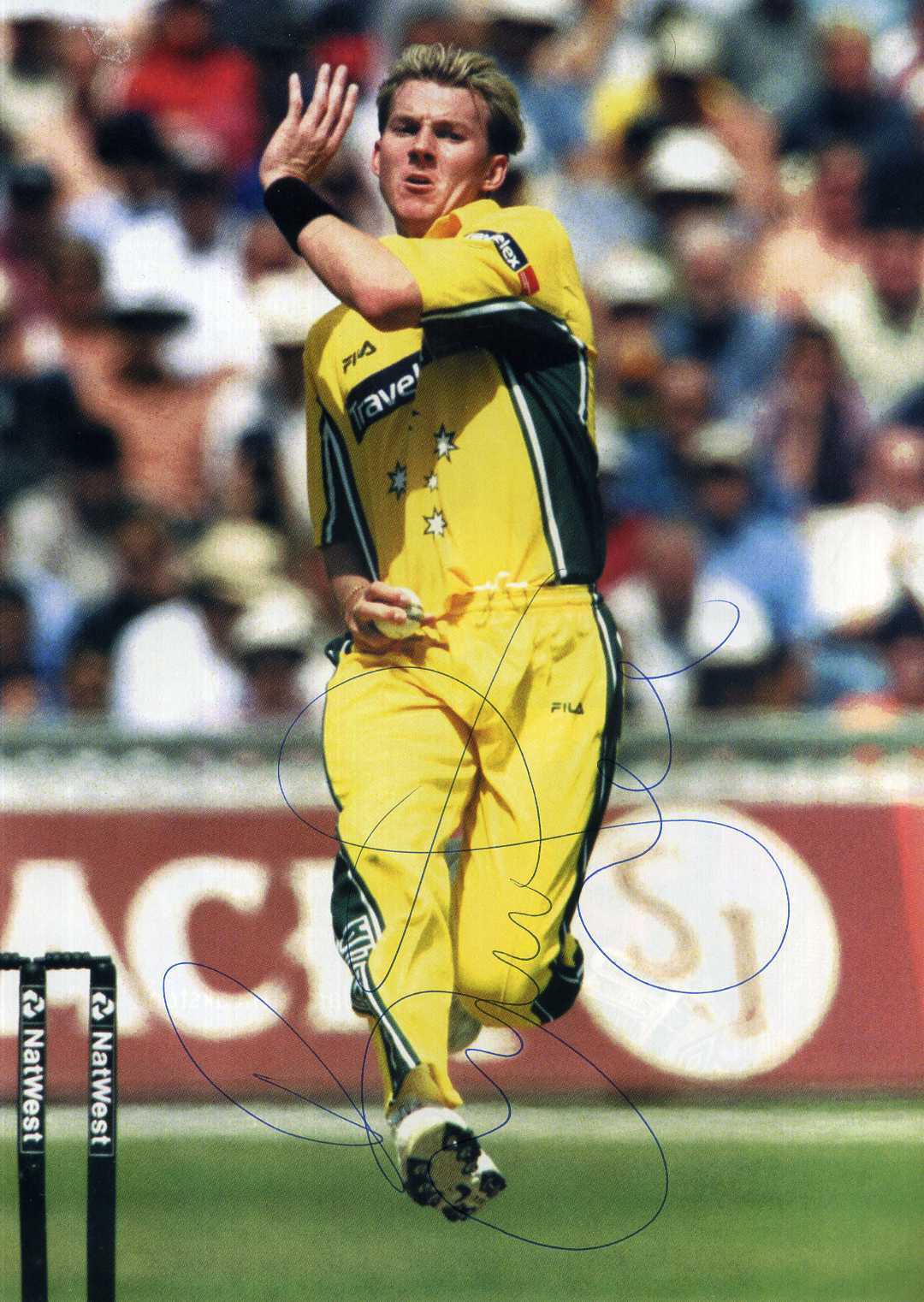 BRETT LEE Signed Photo Poster paintinggraph - Australia Cricket bowler - preprint