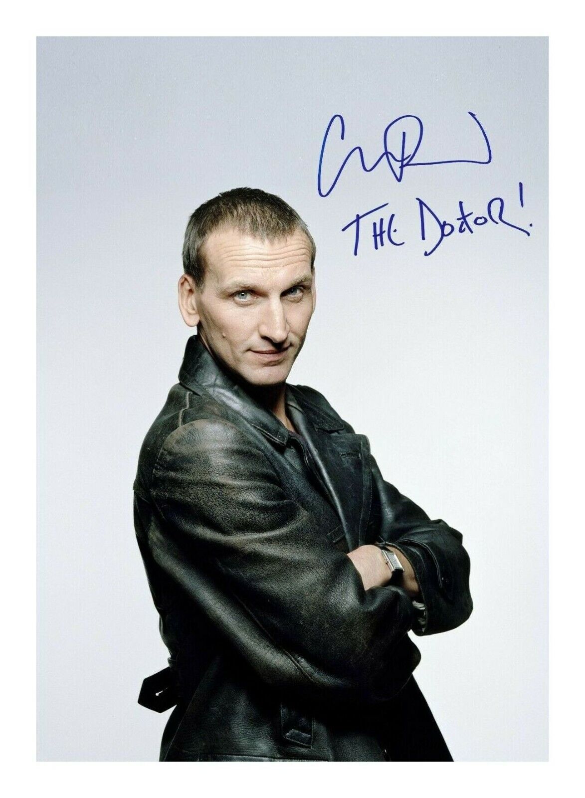 CHRISTOPHER ECCLESTON AUTOGRAPH SIGNED PP Photo Poster painting POSTER