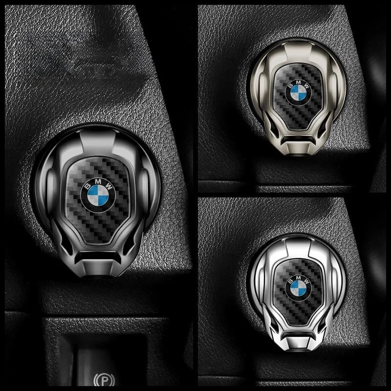 Car one-button start protection cover decorative ignition switch button