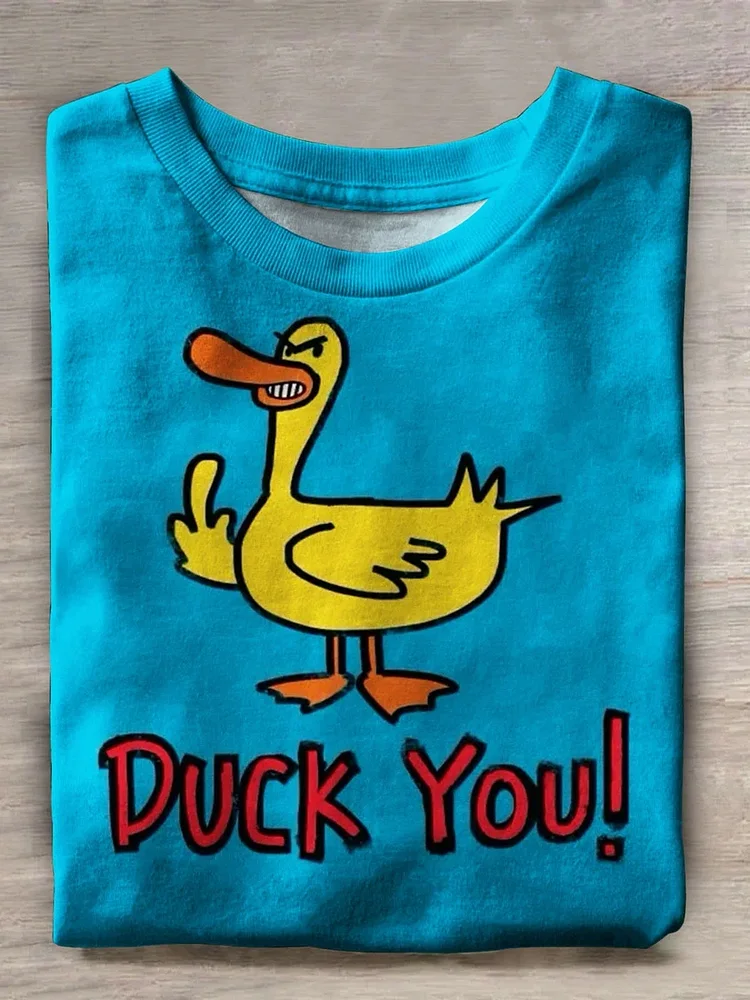 Teecade Teecade Duck You Funny Duck T-shirt