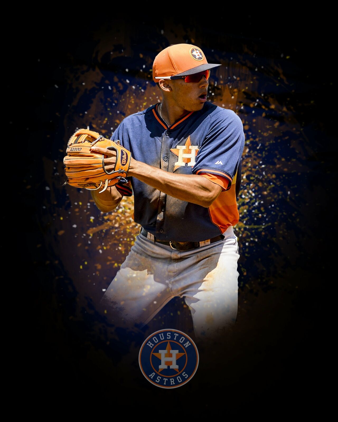 Carlos Correa 8x10 Photo Poster painting - Houston Astros World Series Custom Edit Picture MLB