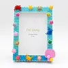 Pearl shell DIY Building Block Photo Frame Kit,Creative Handmade Assembled Photo Frame Handmade Craft Gift Home Tabletop Display Decor