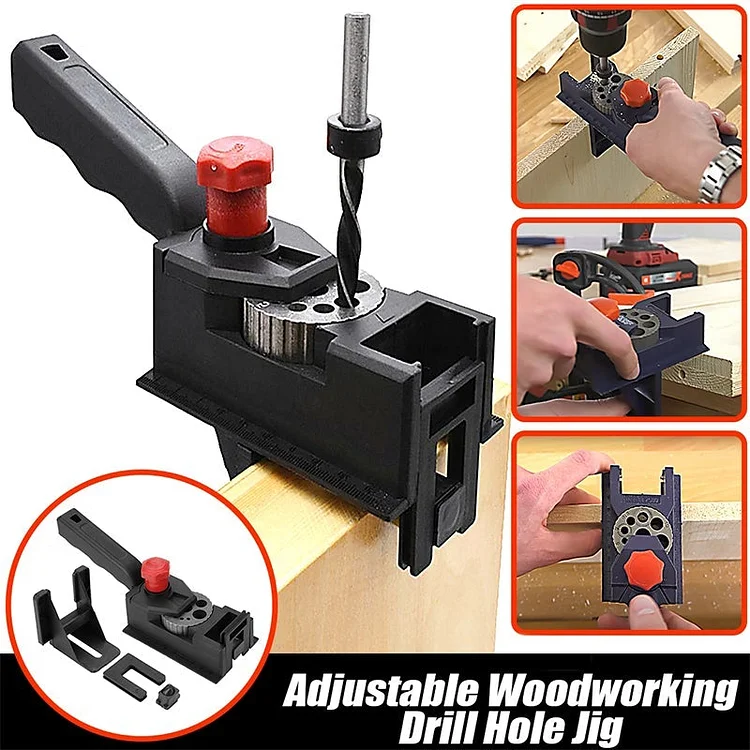Adjustable Woodworking Drill Hole Set | 168DEAL