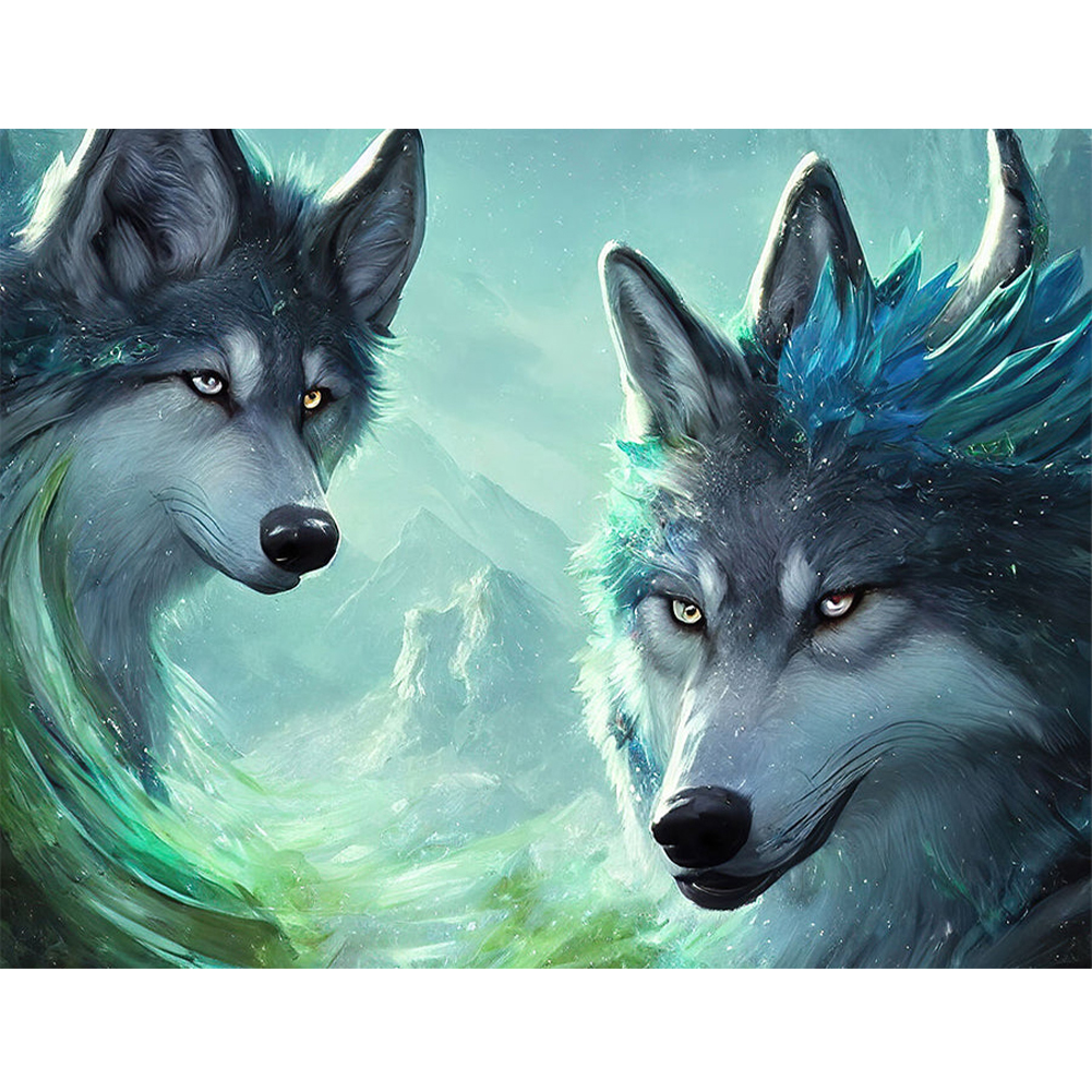 

Wolf - Round Drill Diamond Painting - 40*30CM, 501 Original