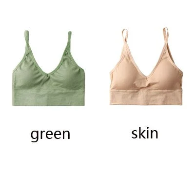 1/2 pcs Sexy Women Top Bras For Women Underwear Top Female Seamless Bra Backless Wirefree Push Up Bralette Brassiere Bra