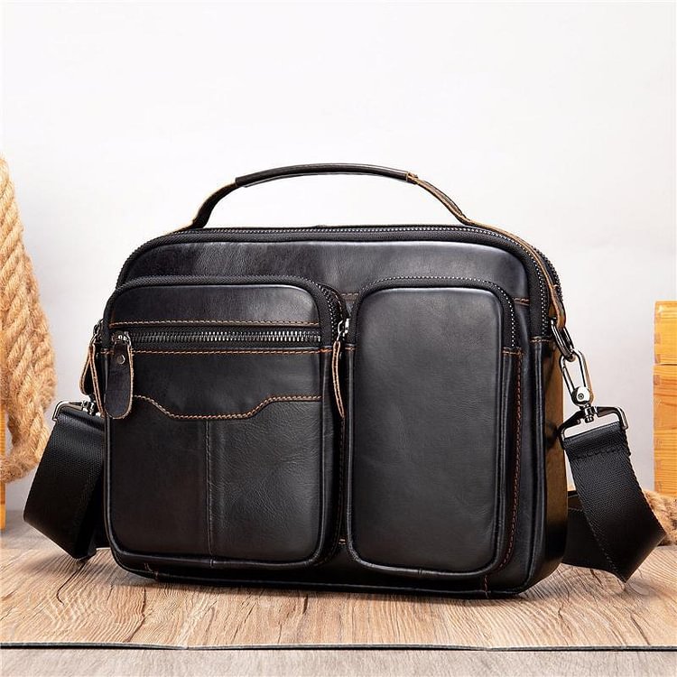 Premium Quality Top-Handled Detachable Sling Strap Multi-Pocket Crossbody Bag