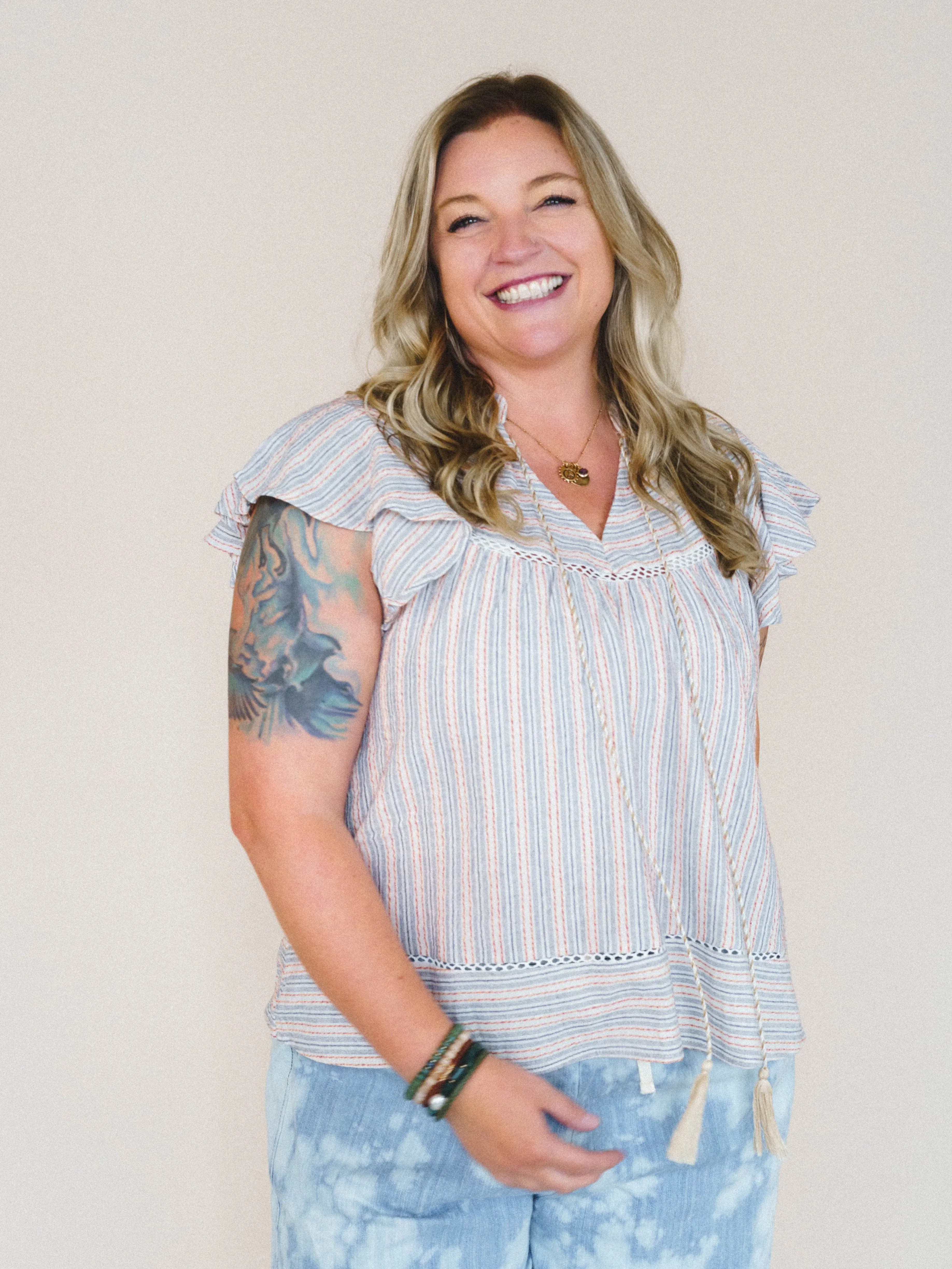 Meadow Sunrise Blouse  - Denim
