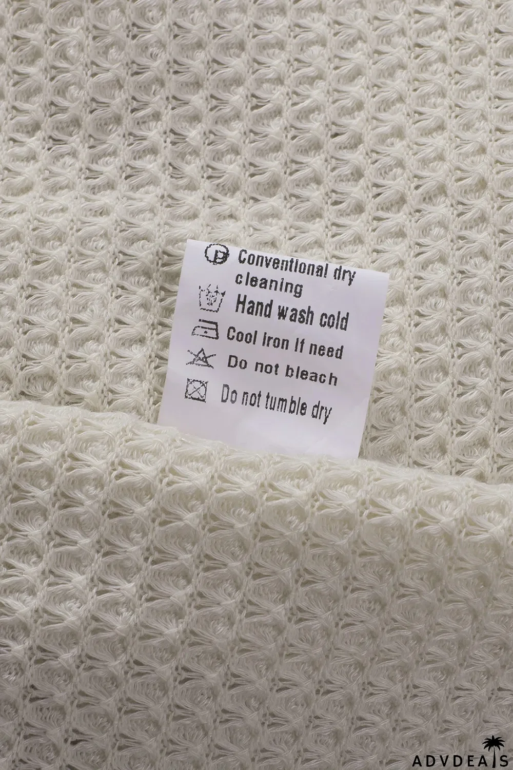 Apricot Waffle Knit Buttons Ruffled Hooded Top