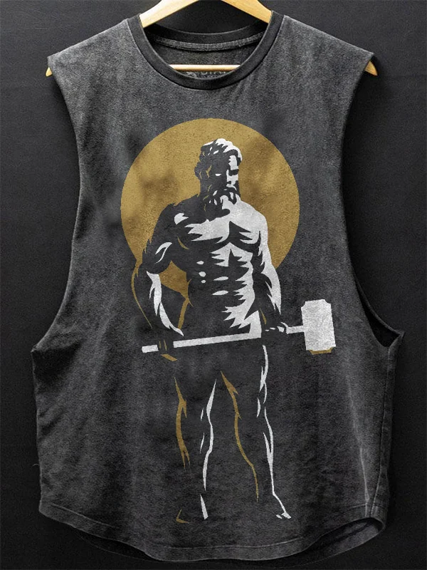 Men's Hephaestus God Of Blacksmiths Print Cotton Tank Top