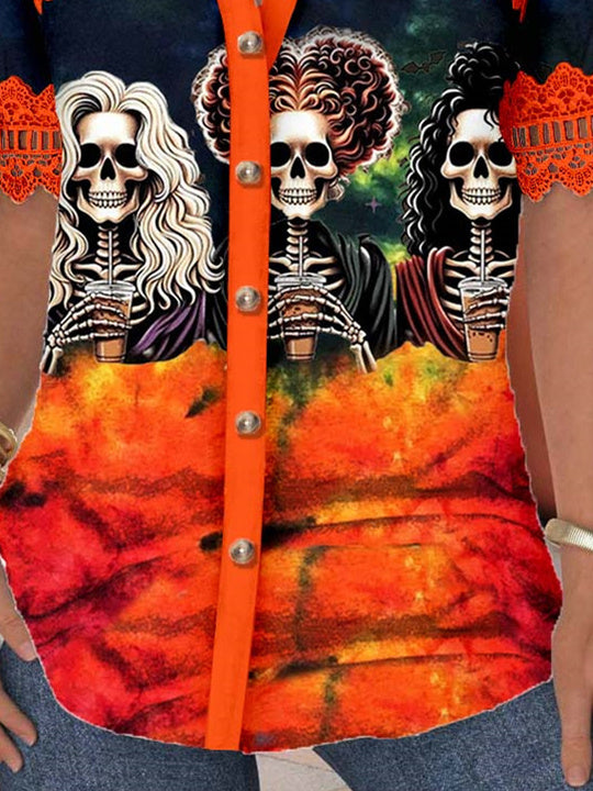 Women Half Sleeve V-neck Solid Color Dress