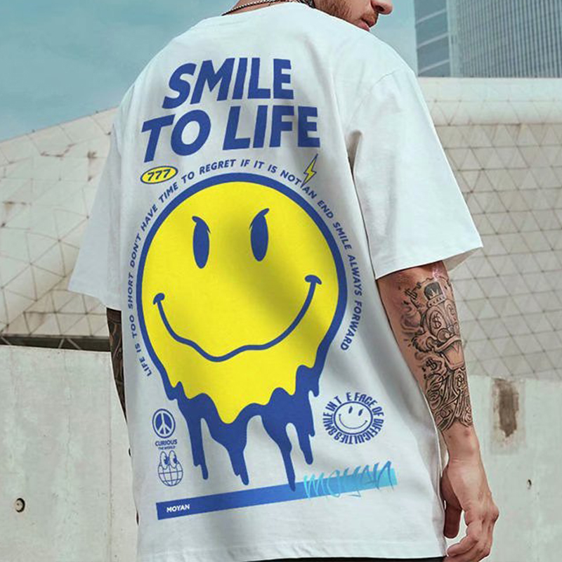 Street "Smile" Graffiti T-shirt / TECHWEAR CLUB / Techwear