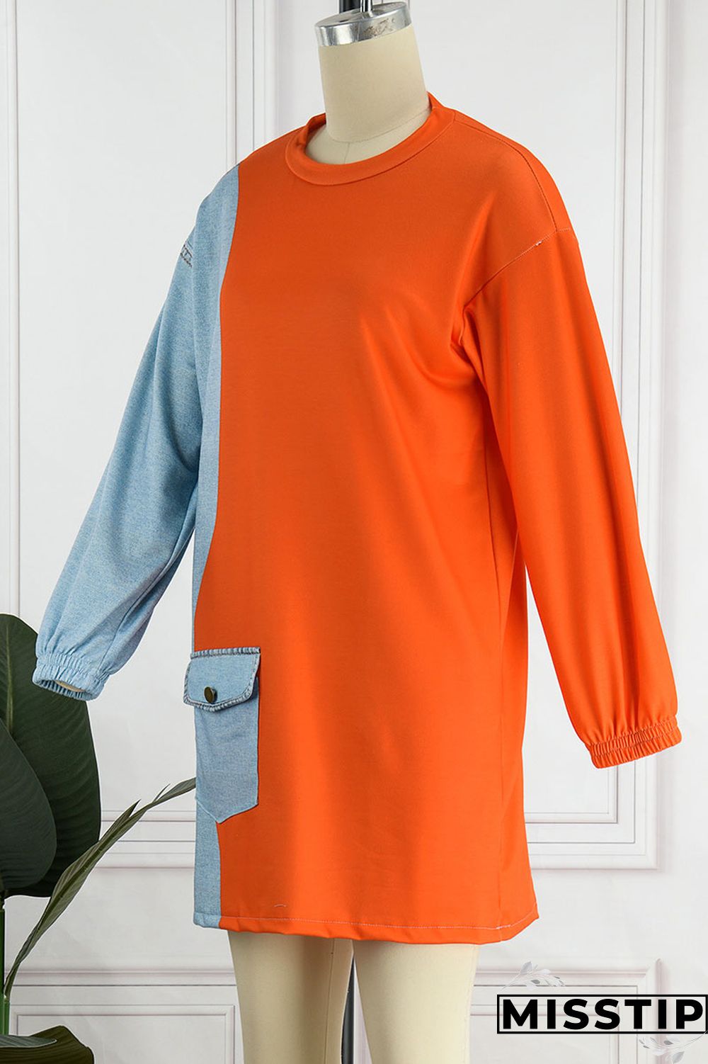 White Casual Solid Patchwork O Neck Tops