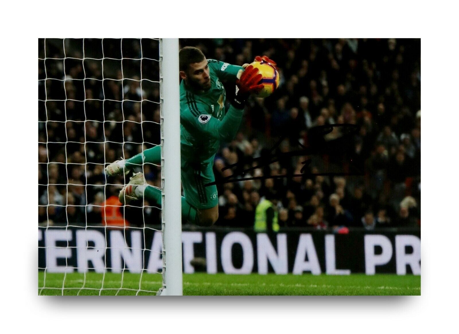 David De Gea Hand Signed 6x4 Photo Poster painting Manchester United Goalkeeper Autograph + COA